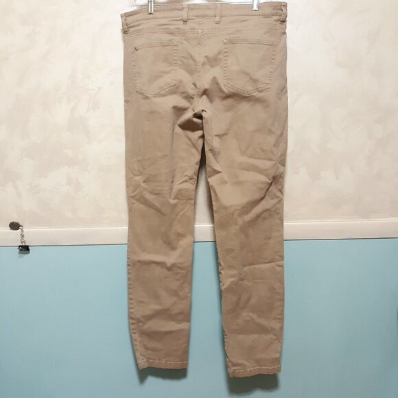 GOOD THREADS MENS SLACKS  W38  L34 DARK TAN - Picture 5 of 6